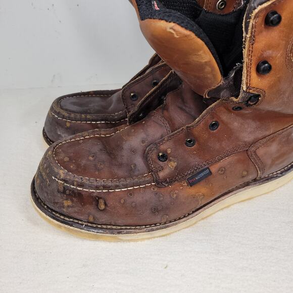 Red Wing Boots Mens Sz 12 D Brown Waterproof Boot Workwear Gorpcore Utility Work - Picture 16 of 16